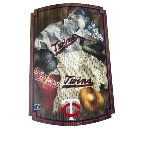 2009 Minnesota Twins Baseball Wooden Wall Art Portrait Sports Mn - Picture 1 of 12